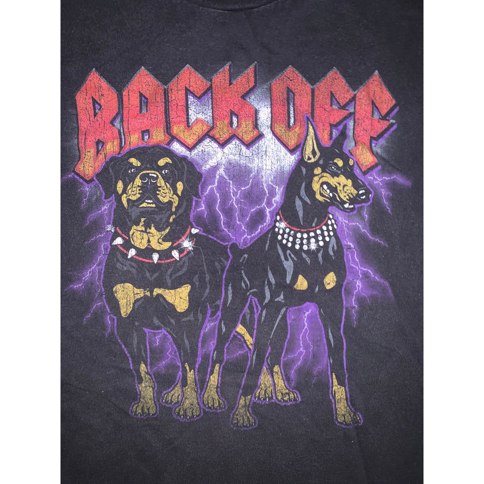 Other DOM Back Off Rottweiler Doberman Graphic T Shirt Black XL Size US XL / EU 56 / 4 - 1 Thumbnail