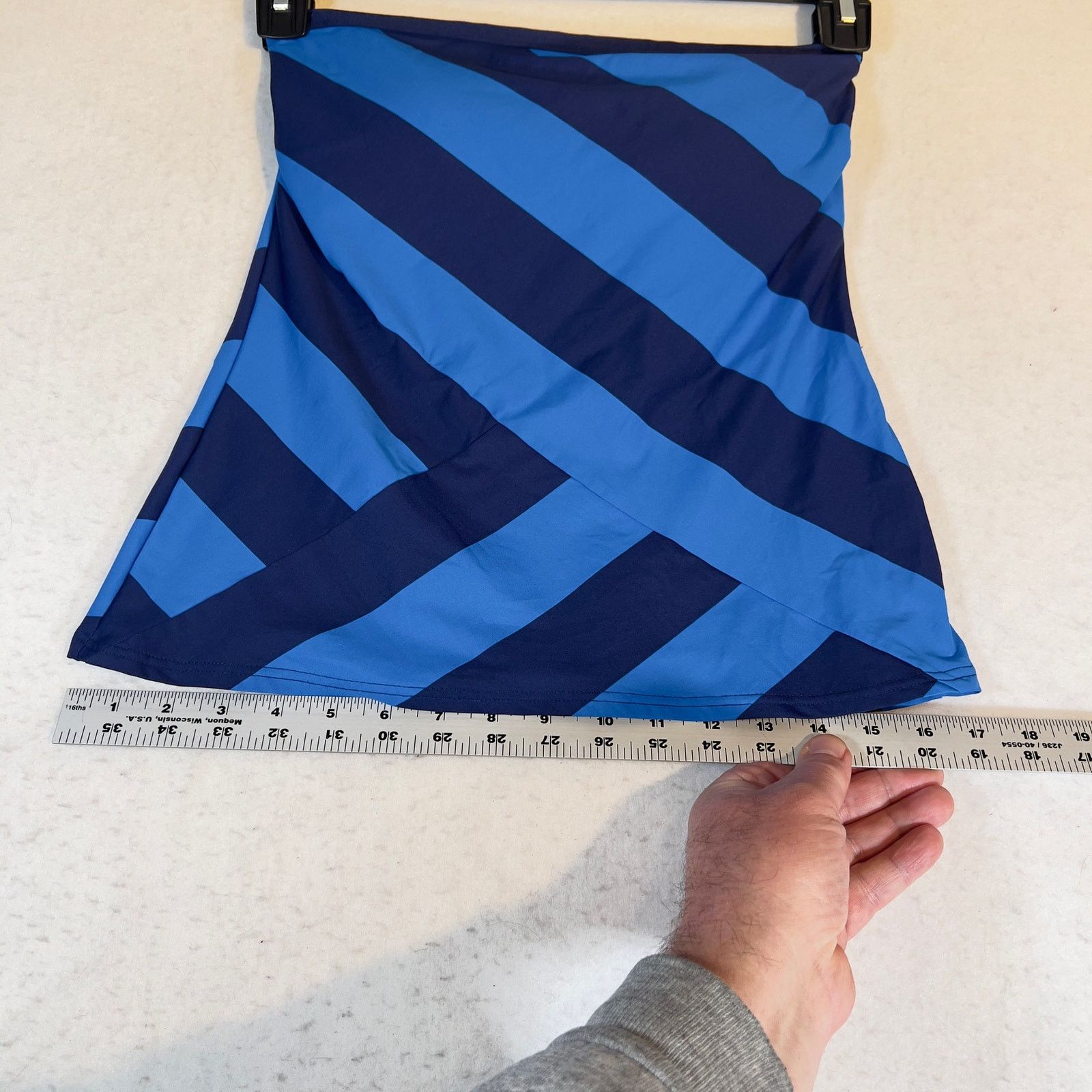 DKNY DKNY Donna Karan Swim Top Woman XS Spandex Geo Stripes Size ONE SIZE - 7 Thumbnail