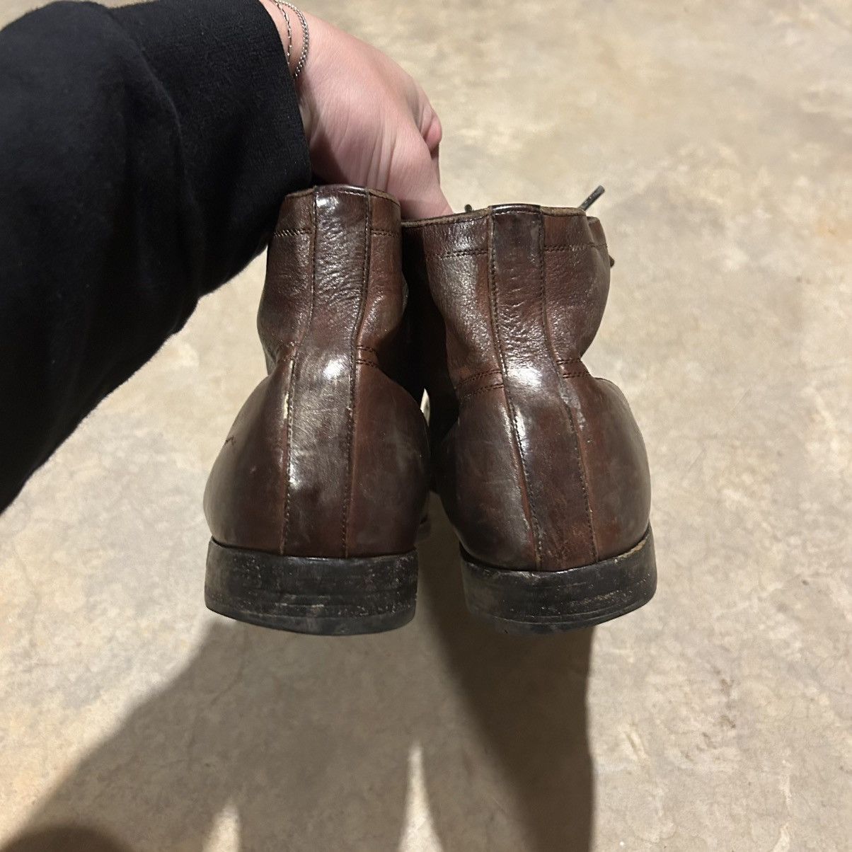 Designer × Dolce & Gabbana Rare Dolce & Gabbana Leather Gold Painted Boots US 10 Size US 10 / EU 43 - 5 Thumbnail