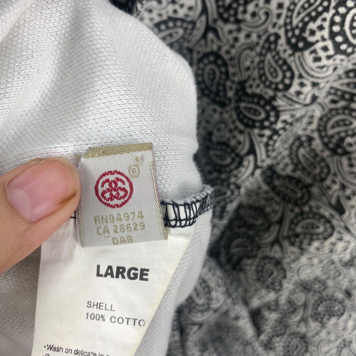Stussy Vintage STUSSY LOS ANGELES Collection Paisley Polo Tee Shirt Size US L / EU 52-54 / 3 - 9 Thumbnail
