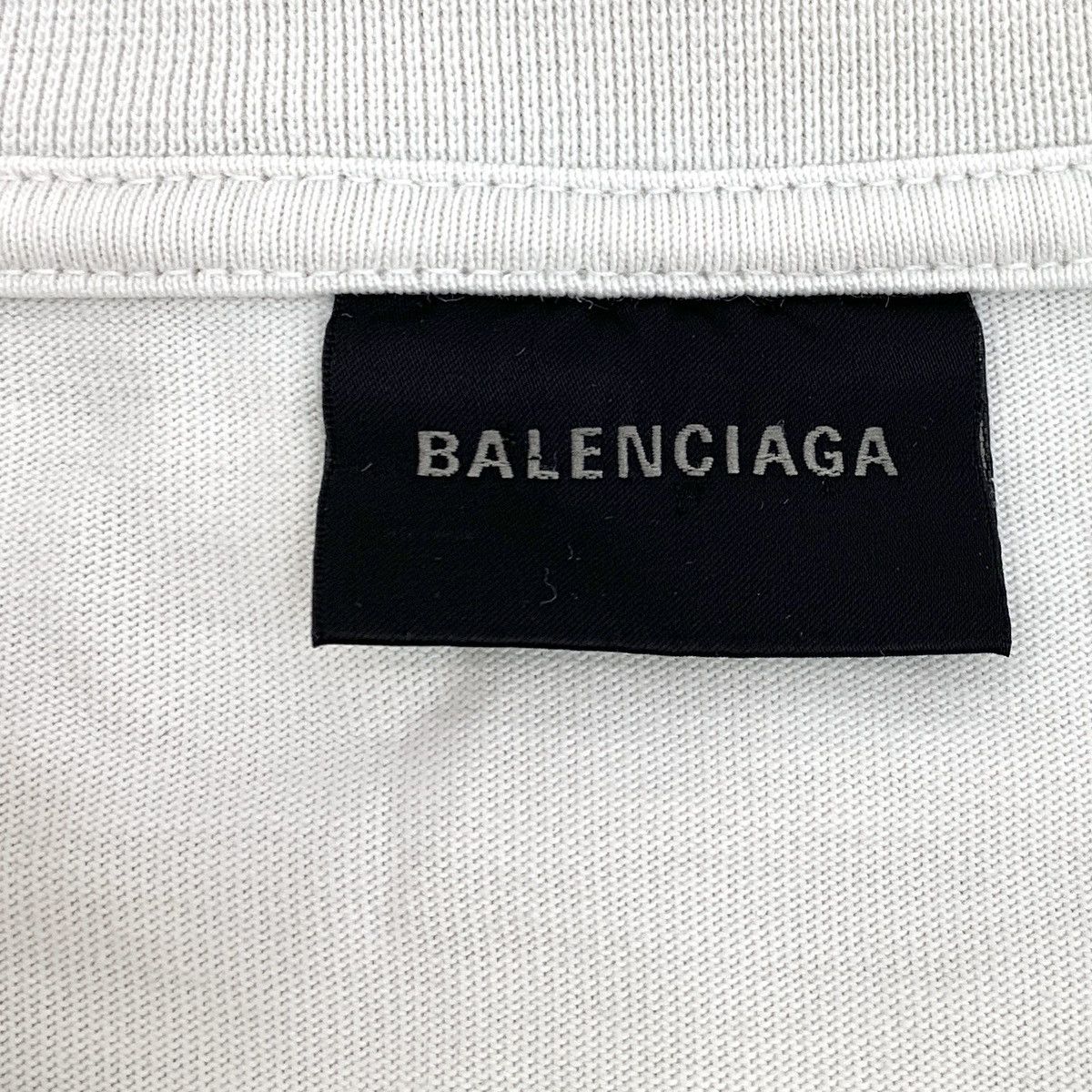 Balenciaga Balenciaga 22 White Logo Cotton Short Sleeve T-Shirt Size US XS / EU 42 / 0 - 5 Thumbnail