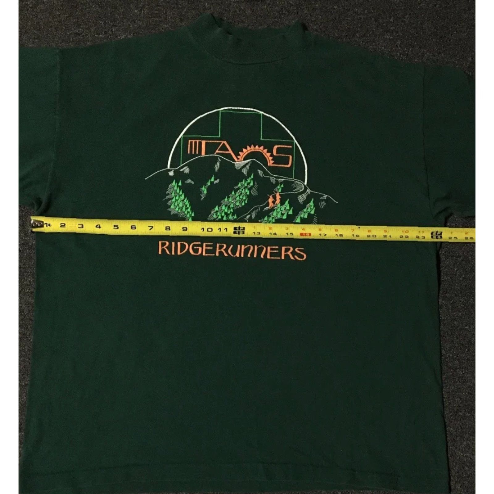 Vintage Vtg 90s Ridge Runners Ski Mock Neck Shirt XL Green Men T-Shirt Vintage 80s 90s Grunge Vaporwave Beach Ocean Punk Rock Size US XL / EU 56 / 4 - 6 Thumbnail