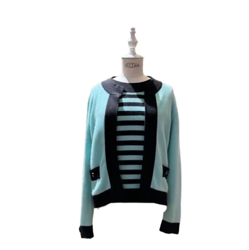 Chanel Chanel Oversized Color-Blocked Cashmere Cardigan 0089 Size M / US 6-8 / IT 42-44 - 1 Thumbnail