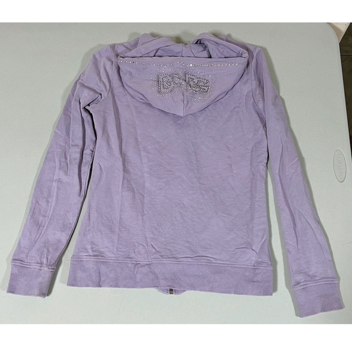 Bcbgmaxazria Purple ‘BCBG’ Diamond Logo Zipper Sweatshirt Hoodie Size S💜✨ Size S / US 4 / IT 40 - 5 Thumbnail
