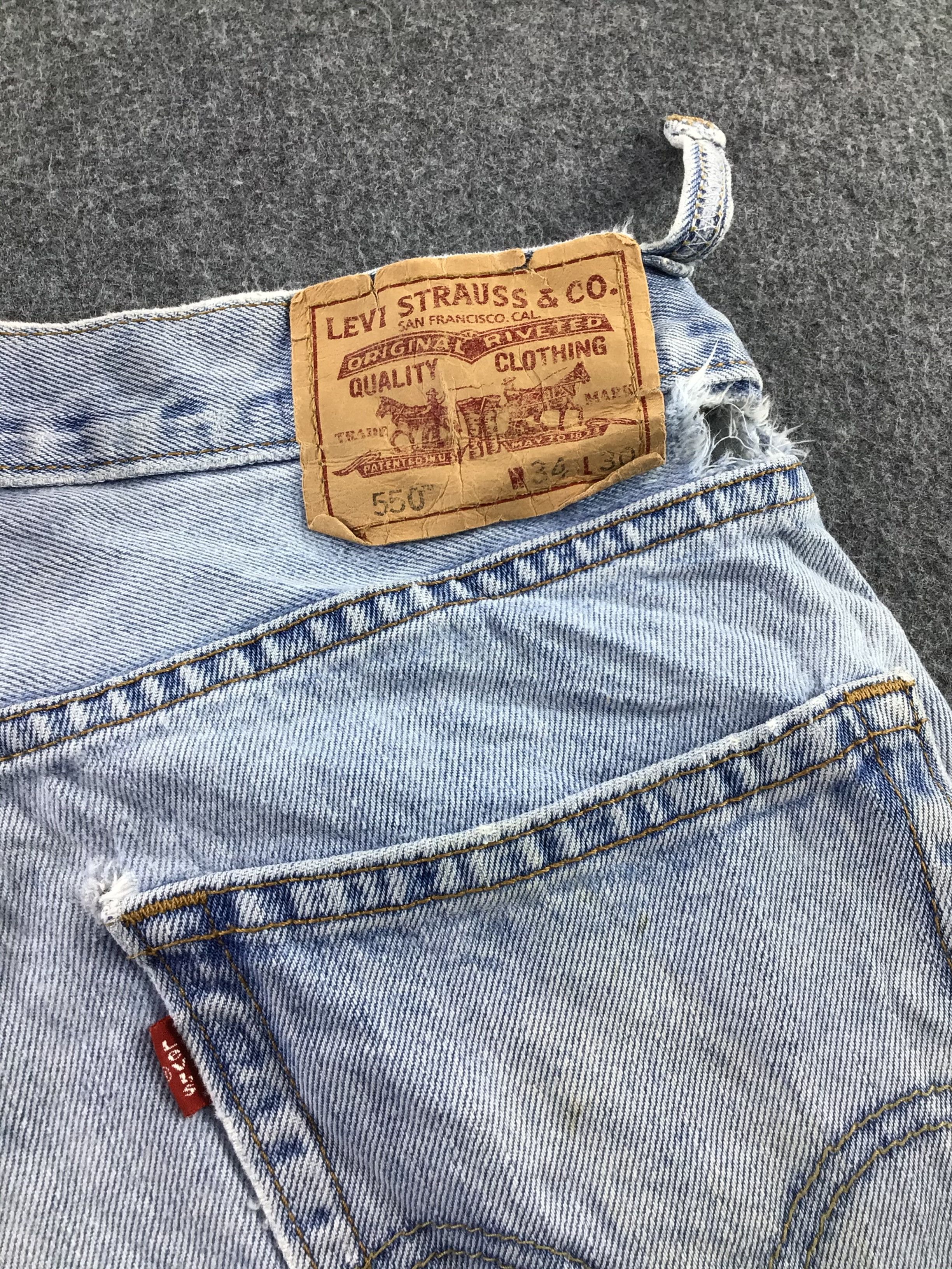 Levi's Vintage Levis 550 Jeans-JM257 Size US 35 - 6 Thumbnail