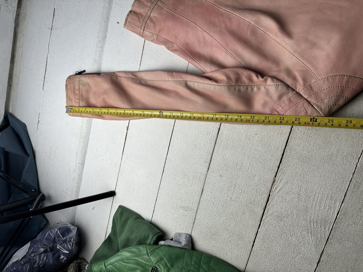 Other 🚨Y2K RICK OWENS TYPE DIRTY SLIM FIT ZIP LEATHER JACKET Size XS / US 0-2 / IT 36-38 - 21 Thumbnail