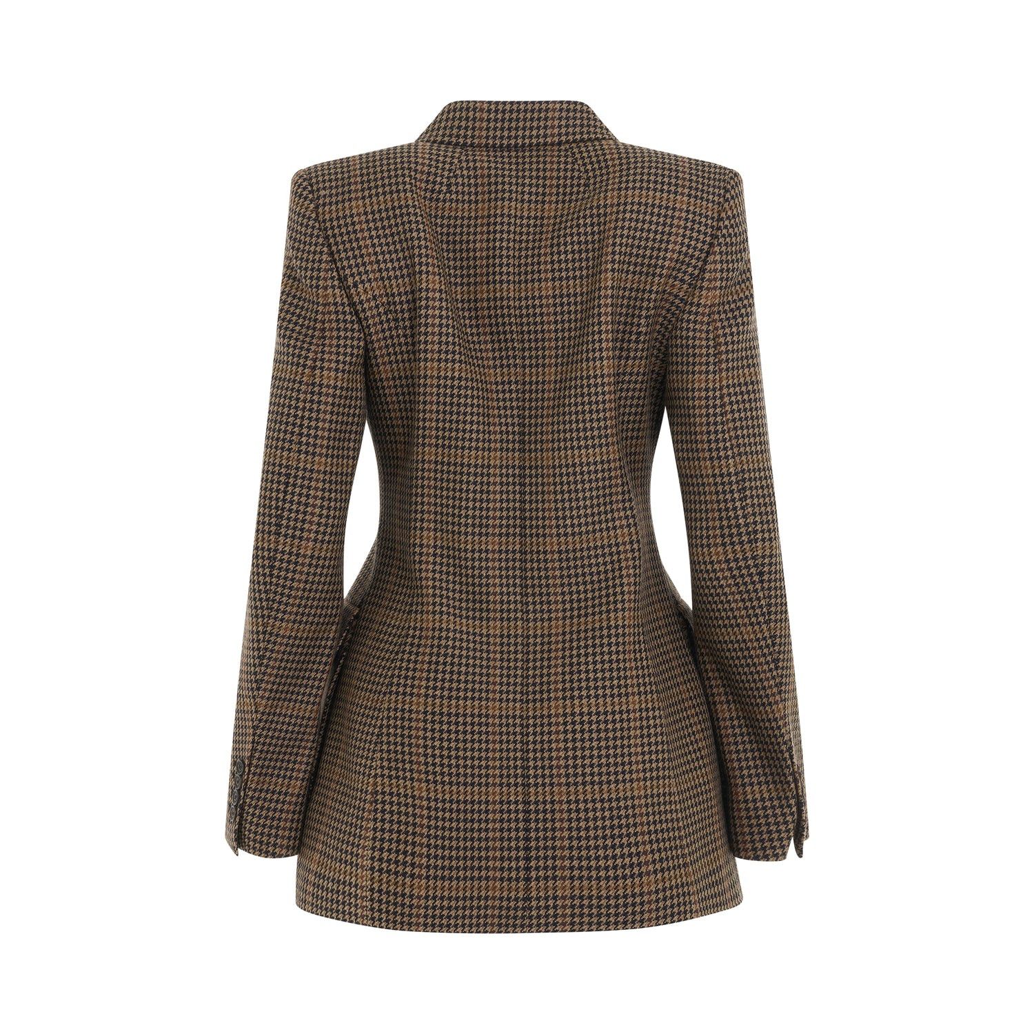 Balenciaga o1bcso1str1124 DB Hourglass Jacket in Beige/Black Size M / US 6-8 / IT 42-44 - 4 Thumbnail