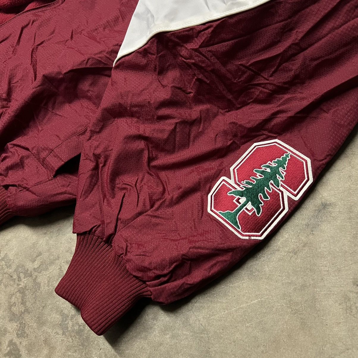 Majestic × Vintage Vintage 2000’s Stanford University Majestic Athletic Jacket Size US XL / EU 56 / 4 - 6 Thumbnail