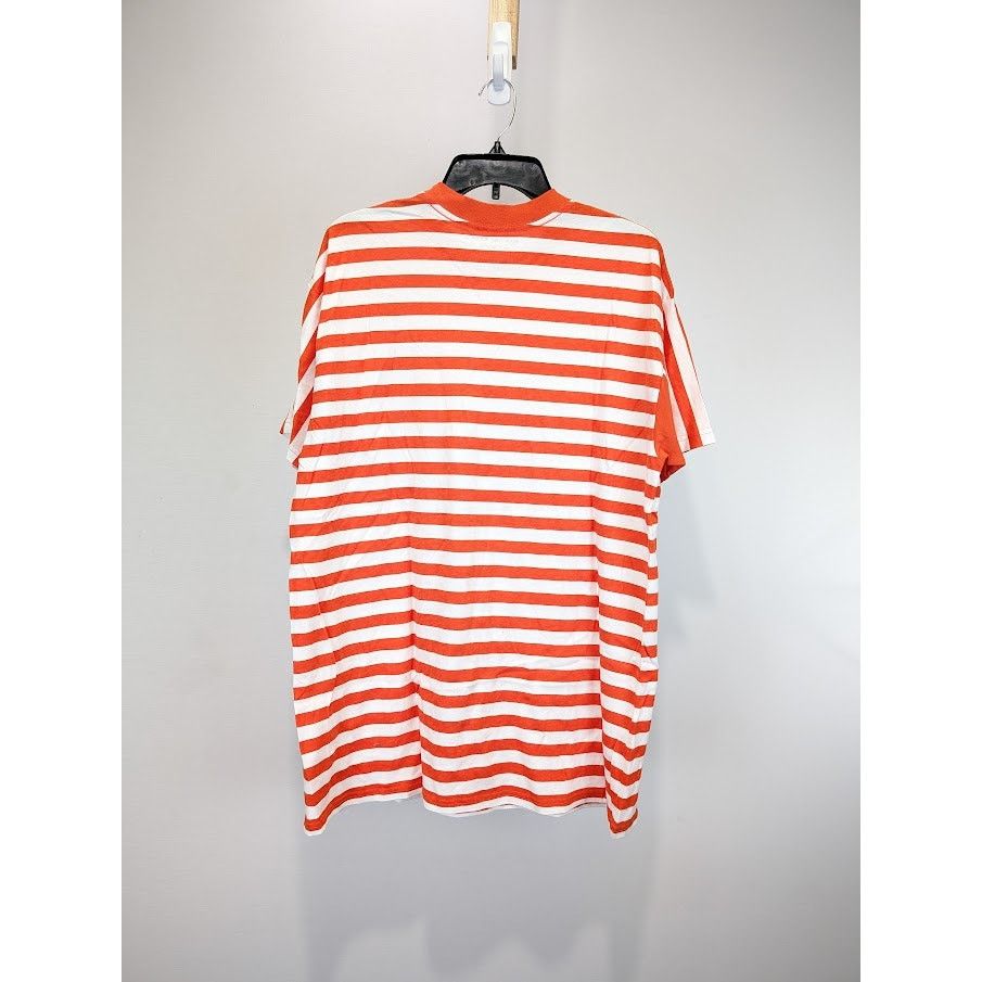 Martine Rose o1rshd1 Oversized Stripe Tee in Orange/White Size US M / EU 48-50 / 2 - 10 Thumbnail