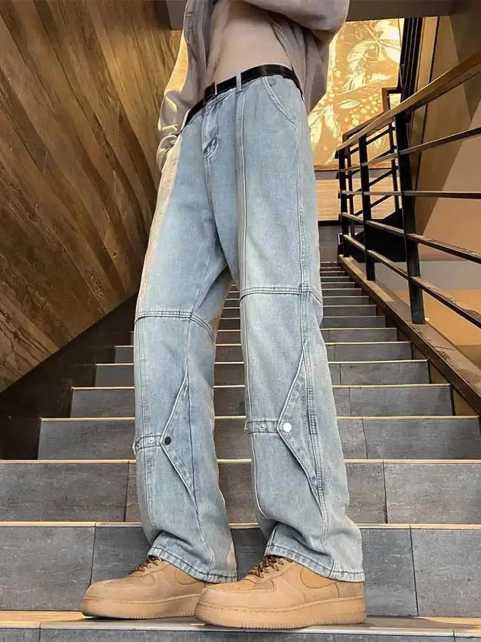 Japanese Brand Retro casual straight leg jeans Size US 32 / EU 48 - 5 Thumbnail