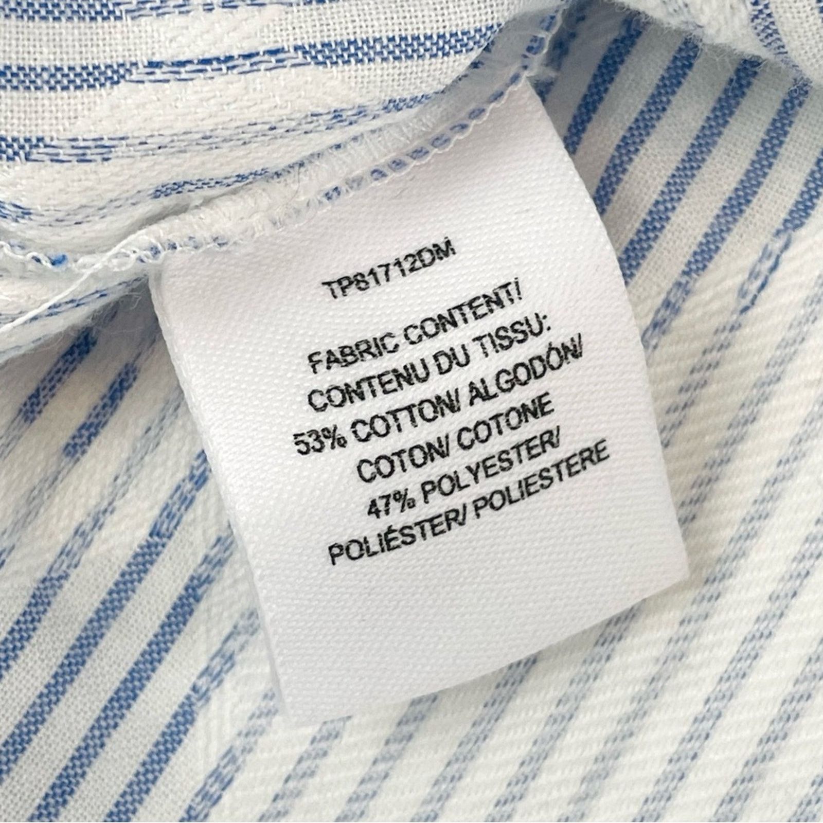 Derek Lam 10 Crosby DEREK LAM • 10 Crosby Striped Frayed Diamond Blouse Size S / US 4 / IT 40 - 14 Thumbnail
