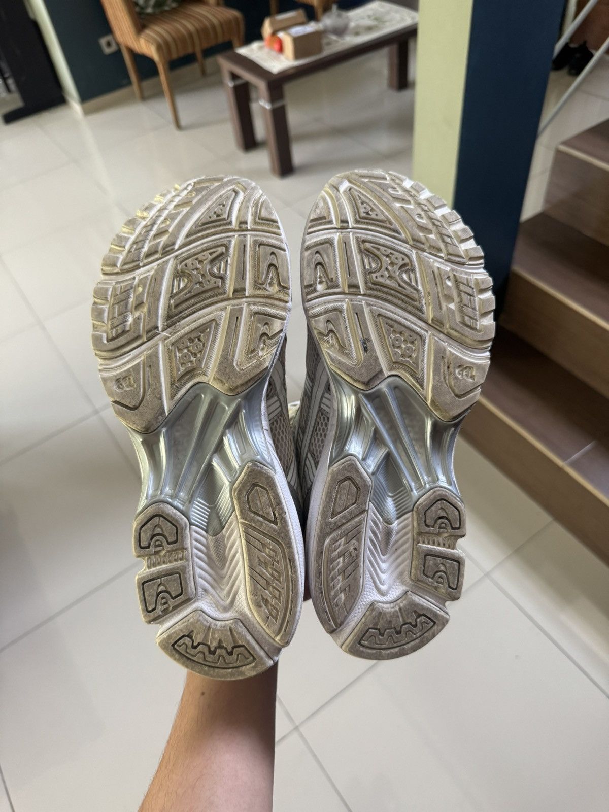 Asics × JJJJound Asics Gel Kayano x JJJJound White Silver Size US 11 / EU 44 - 8 Thumbnail