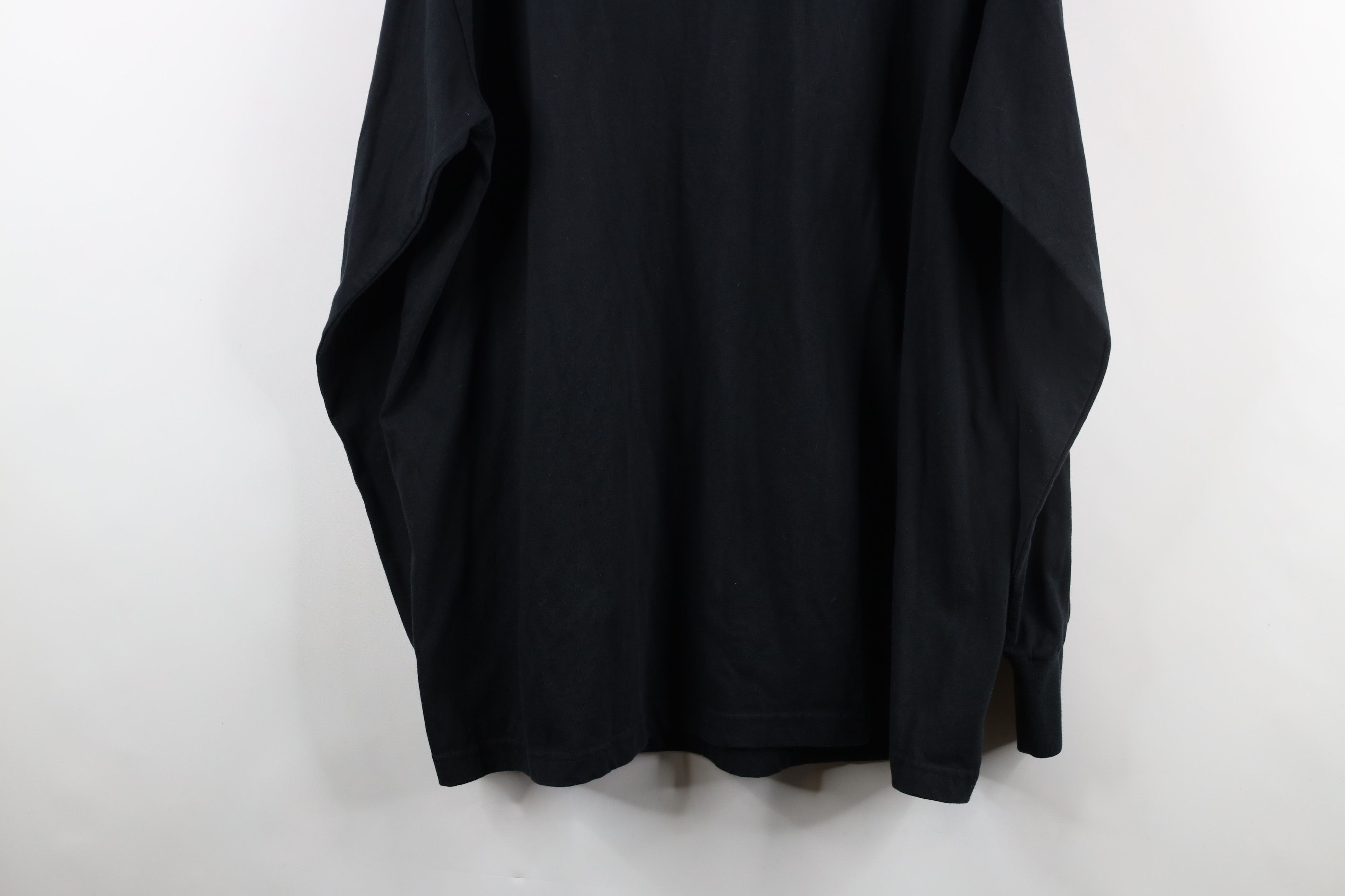 Vintage Vintage 90s Streetwear Mock Neck Long Sleeve T-Shirt Black Size US L / EU 52-54 / 3 - 11 Thumbnail