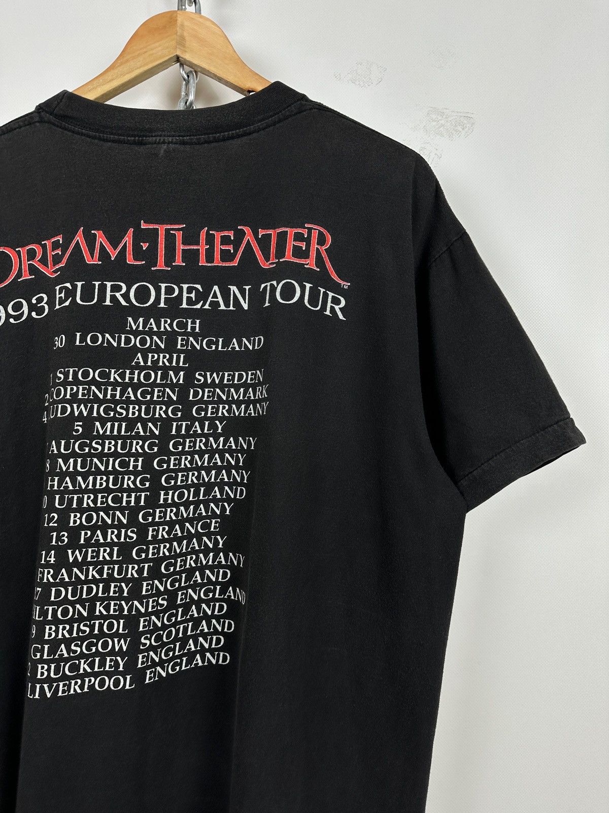 Band Tees 1993 Vintage Dream Theater Images And European Tour T-Shirt Size US XL / EU 56 / 4 - 15 Thumbnail