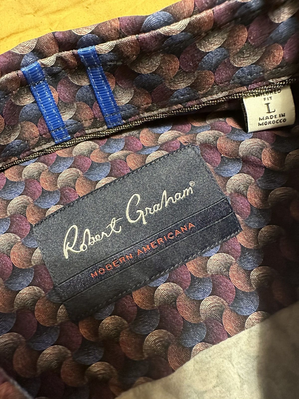 Robert Graham obert Graham Men’s Patterned Shirt - Purple Size US L / EU 52-54 / 3 - 4 Thumbnail
