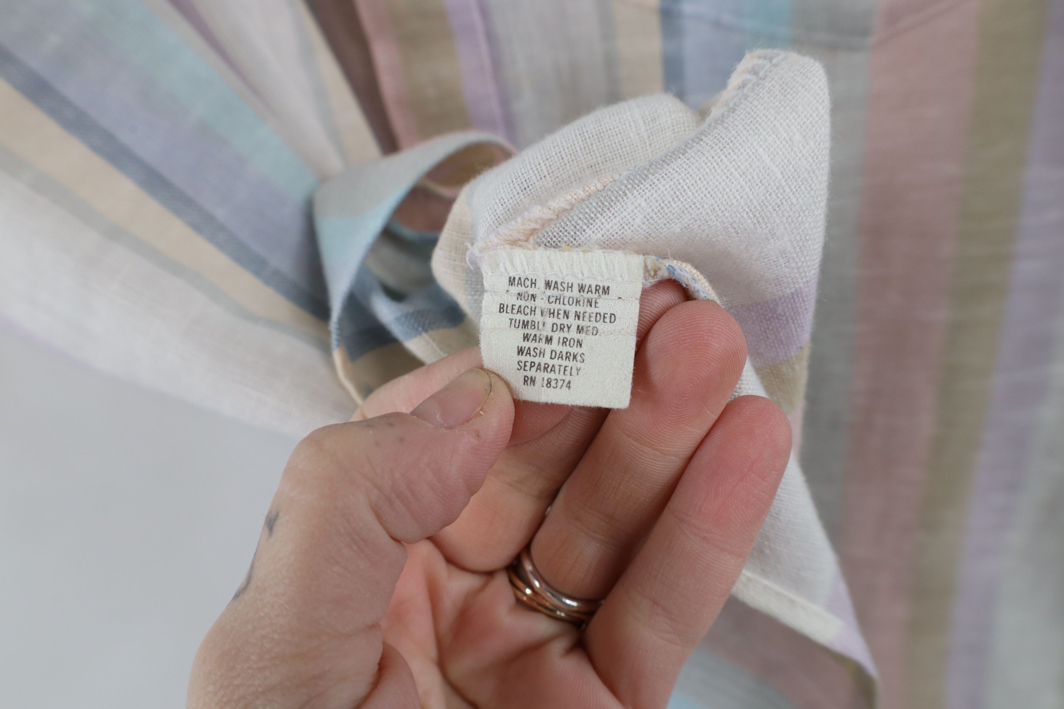 Vintage Vintage 70s Streetwear Linen Short Sleeve Button Shirt USA Size US L / EU 52-54 / 3 - 11 Thumbnail