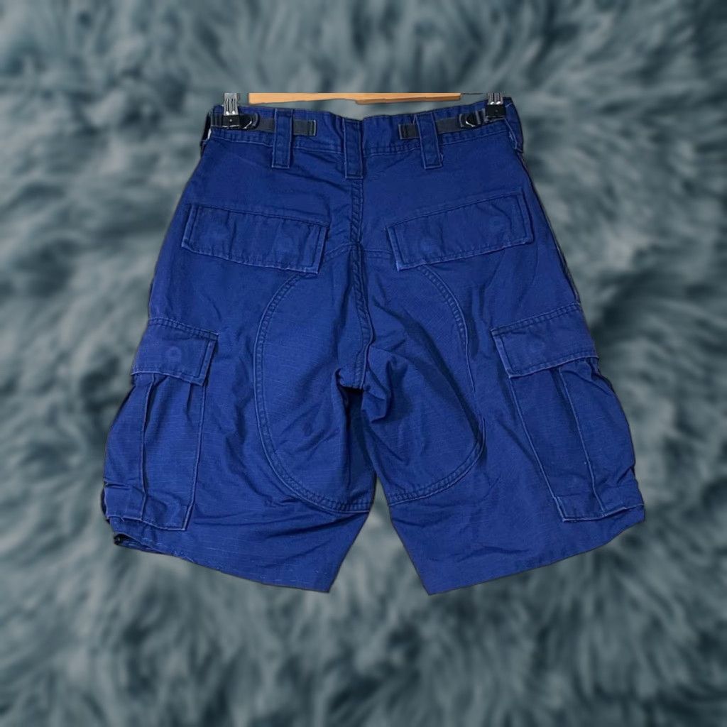 Vintage Navy Military Trousers Operational Dress Uniform Cargo Shorts XS Blue Size US 27 - 1 Thumbnail