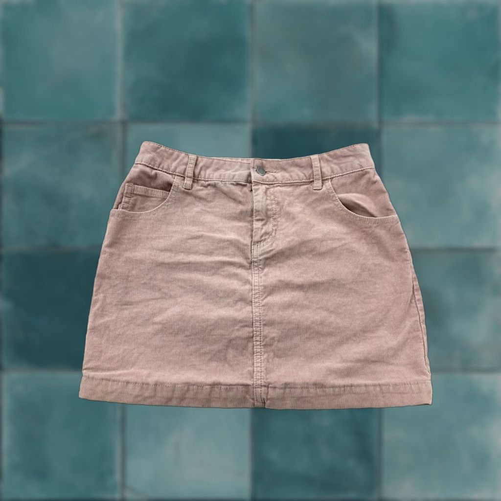 Bdg Urban Outfitters BDG Pink Corduroy Mini Skirt, Size 2, Women Size 26" / US 2 / IT 38 - 1 Thumbnail