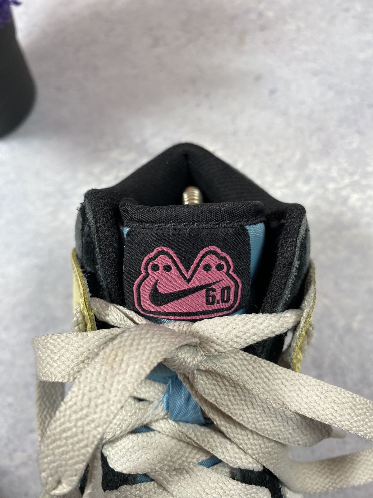 Nike × Vintage 2008 Nike Dunk High 6.0 SB Skateboard Powder Blue Lemon Size US 6 / IT 36 - 11 Thumbnail