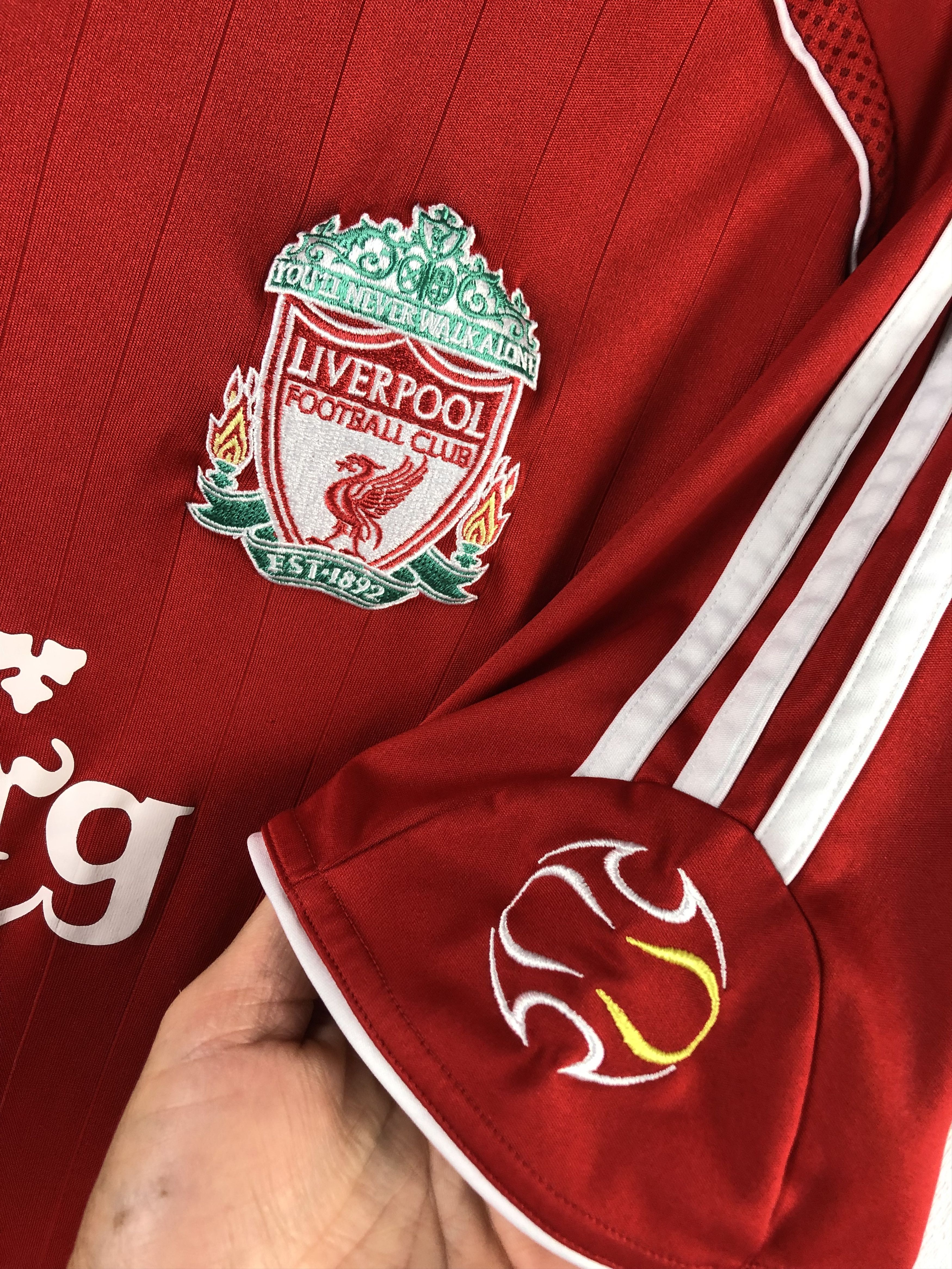 Adidas Liverpool shirt 2006 Soccer #14 Alonso Adidas Jersey Size US L / EU 52-54 / 3 - 6 Thumbnail