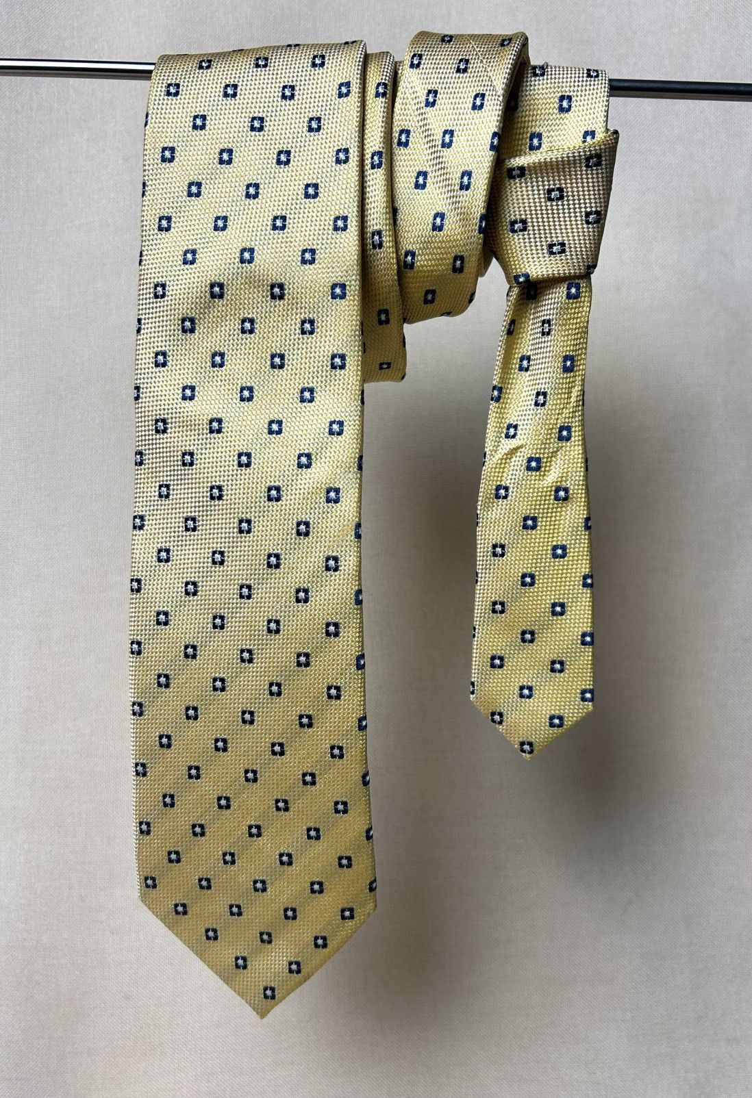 Suitsupply Suitsupply yellow geometric Silk Mens Tie Size ONE SIZE - 2 Thumbnail