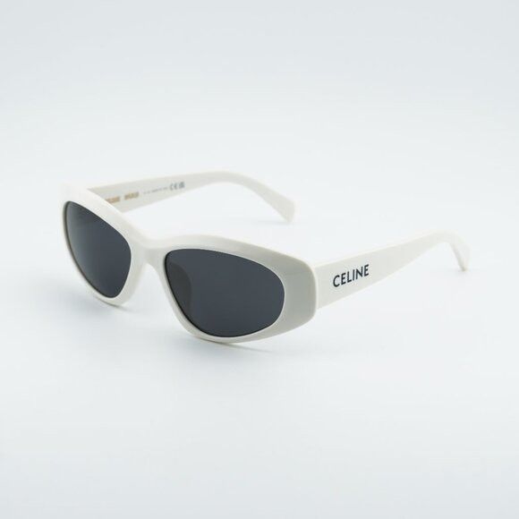 Celine Celine CL40279U 25A Sunglasses Beige Cat Eye Frame, Grey Size ONE SIZE - 1 Thumbnail