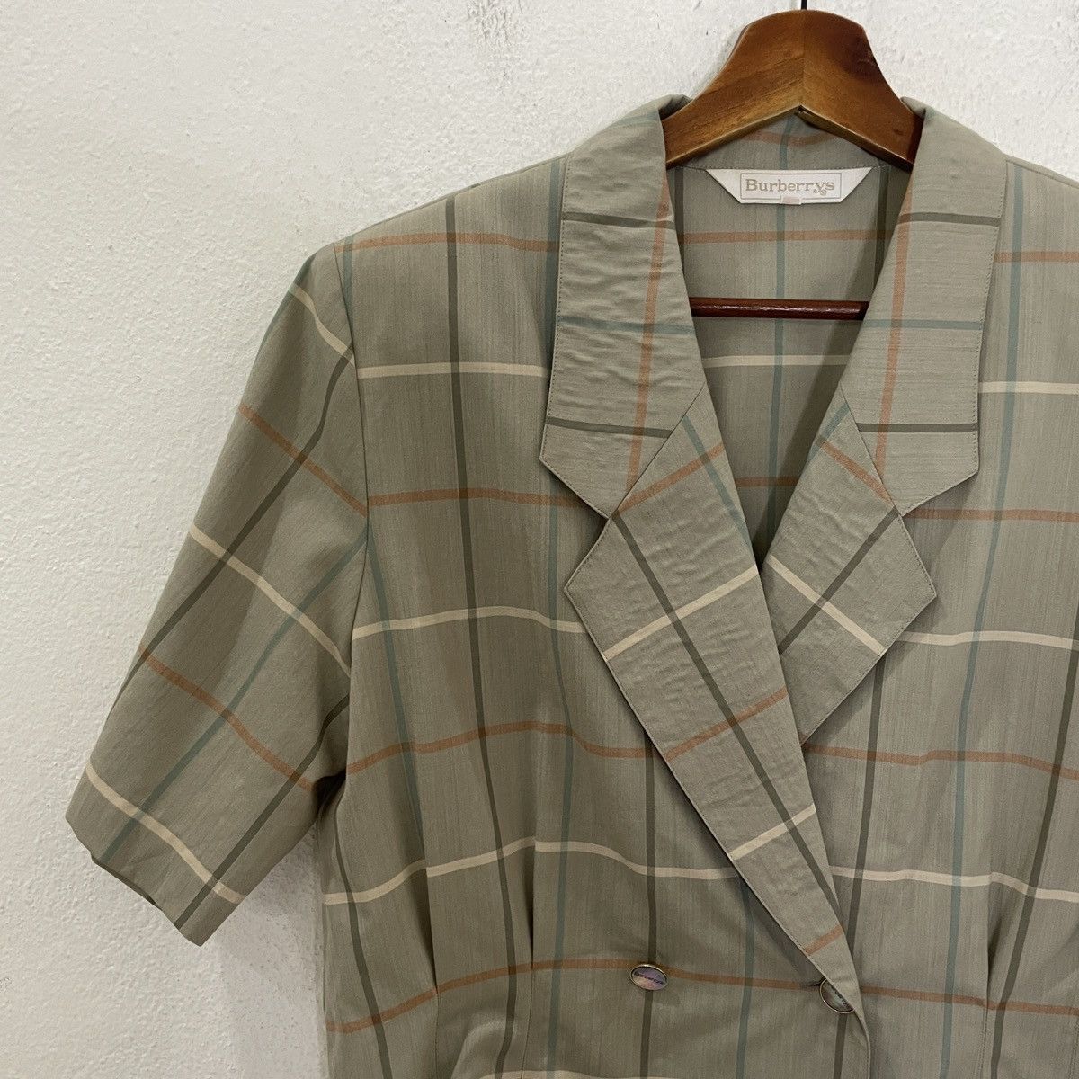 Burberry Vintage 90s Burberry’s Dress Jacket Size L / US 10 / IT 46 - 3 Thumbnail