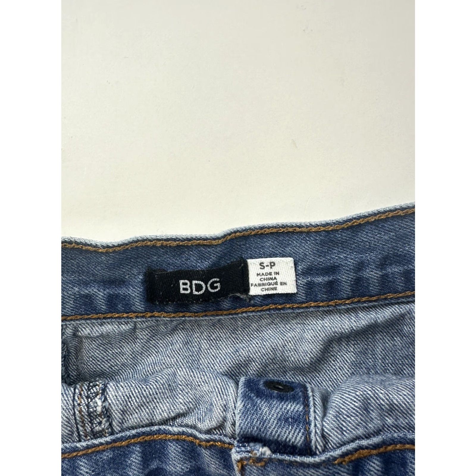 Bdg BDG Skirt Women’s S Blue Denim Mini Button Size 28" / US 6 / IT 42 - 3 Thumbnail