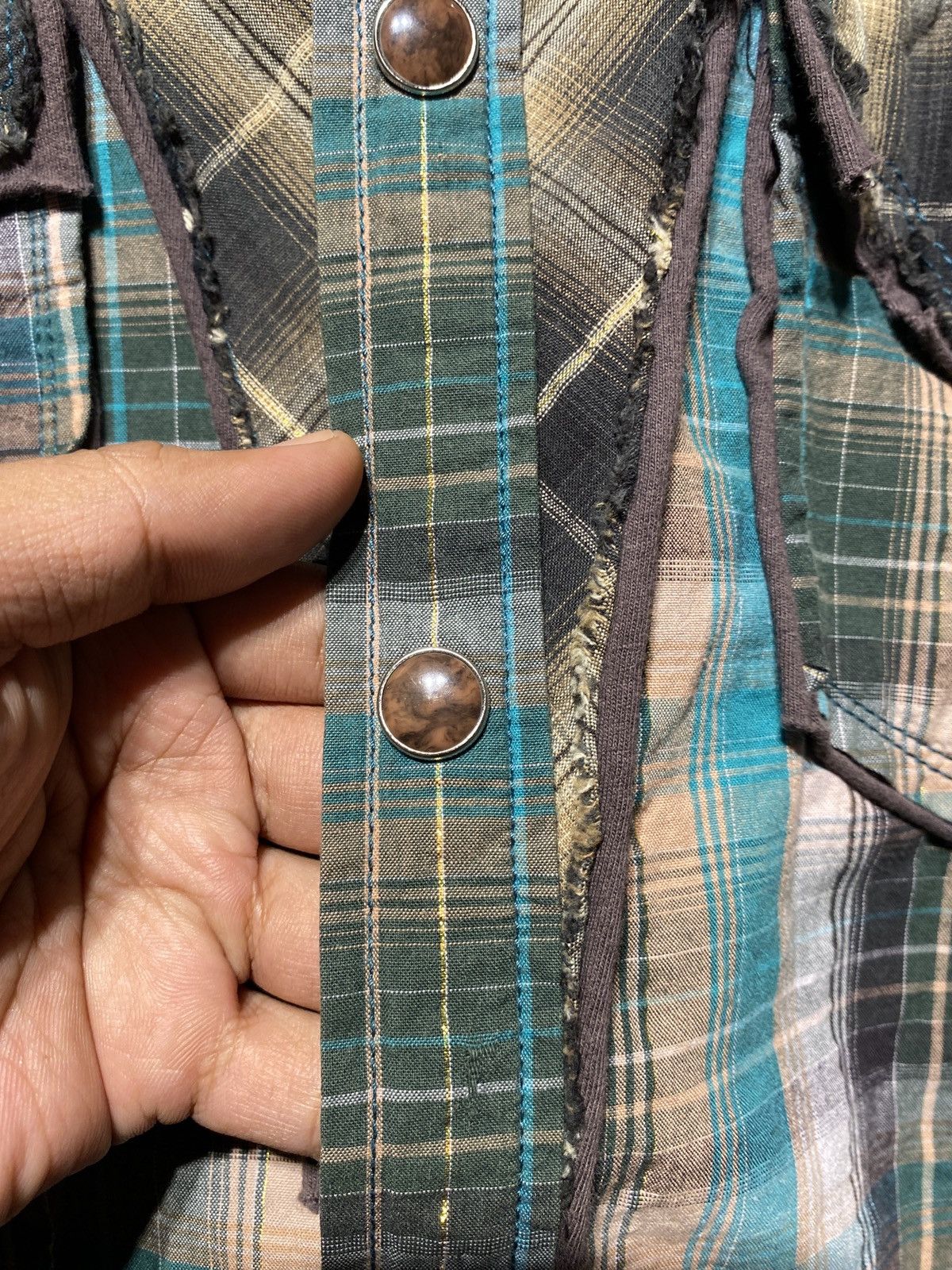 Tornado Mart Buckaroo Western Pearl Snap Button Gothic Punk Kmrii LGB Size US L / EU 52-54 / 3 - 5 Thumbnail