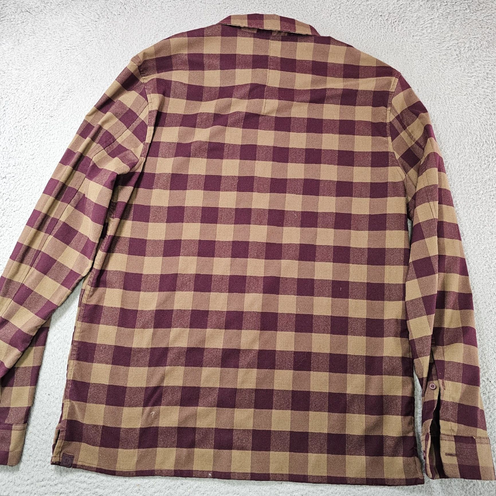 Lululemon Lululemon Shirt Mens XL Brown Plaid Flannel Button-Up Long Sleeve Casual Size US XL / EU 56 / 4 - 3 Thumbnail