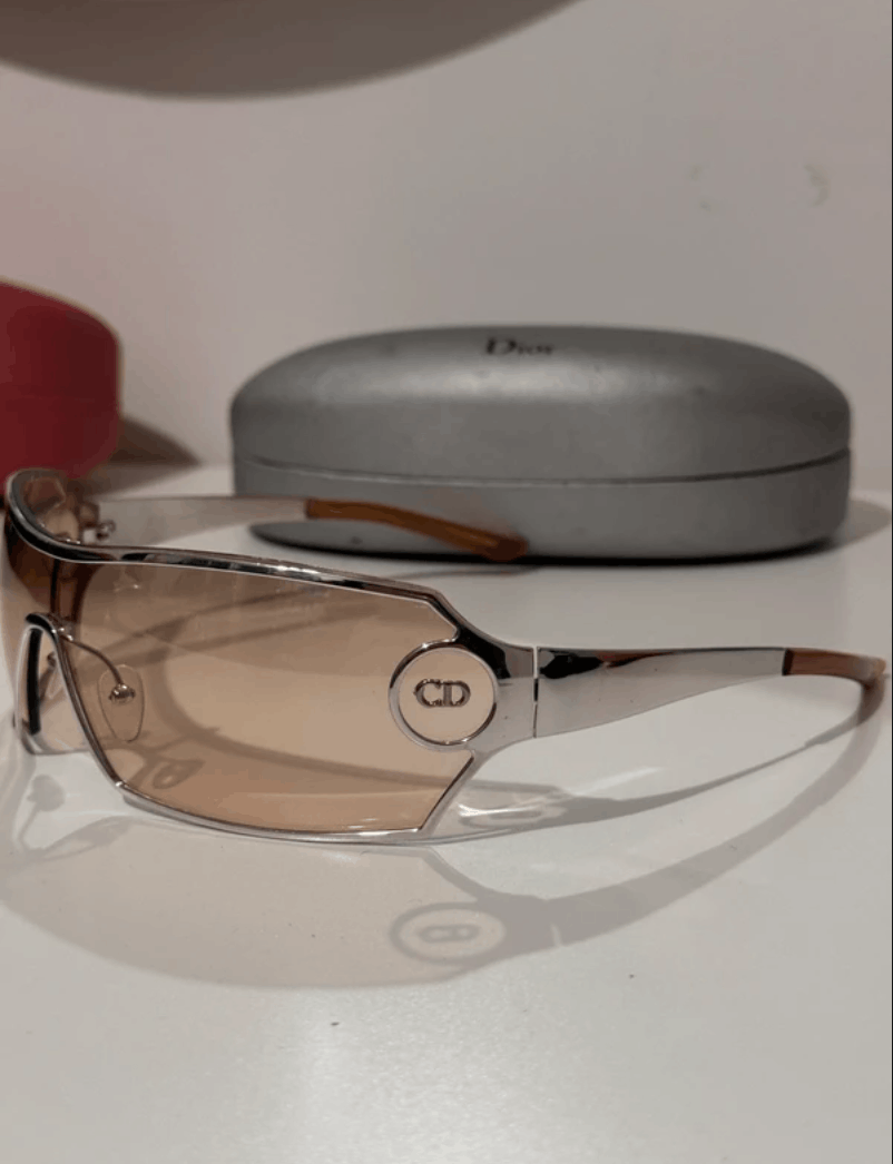 Dior DIOR Sunglasses DIORGO Wrap Shield Mask Ski Galliano Size ONE SIZE - 1 Thumbnail