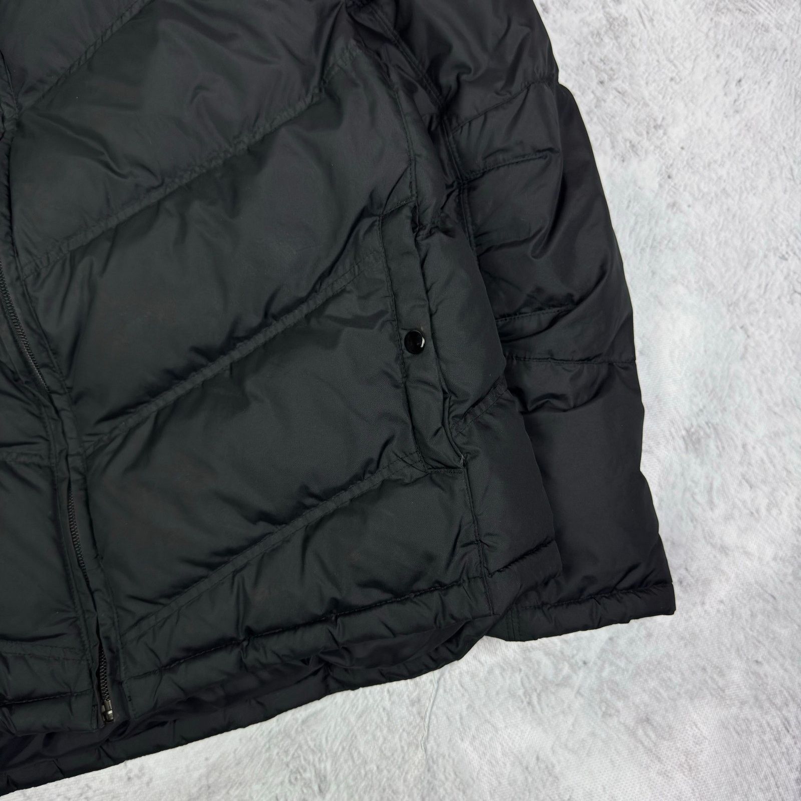 Nike Nike Womens Black White Swoosh Duck Down Puffer Jacket Large Size L / US 10 / IT 46 - 7 Thumbnail