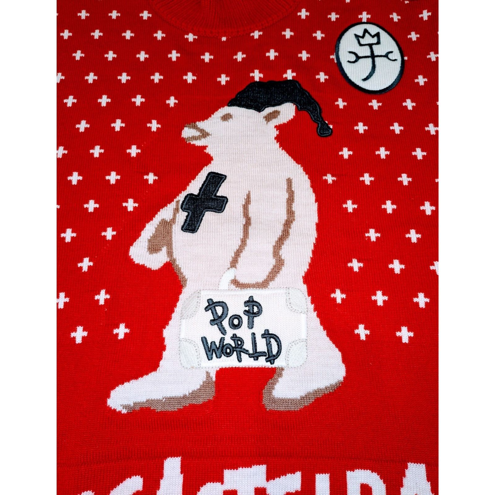 Jean Charles De Castelbajac Vintage 90s Castelbajac Polar Bear Christmas Wool Sweater Size US L / EU 52-54 / 3 - 5 Thumbnail