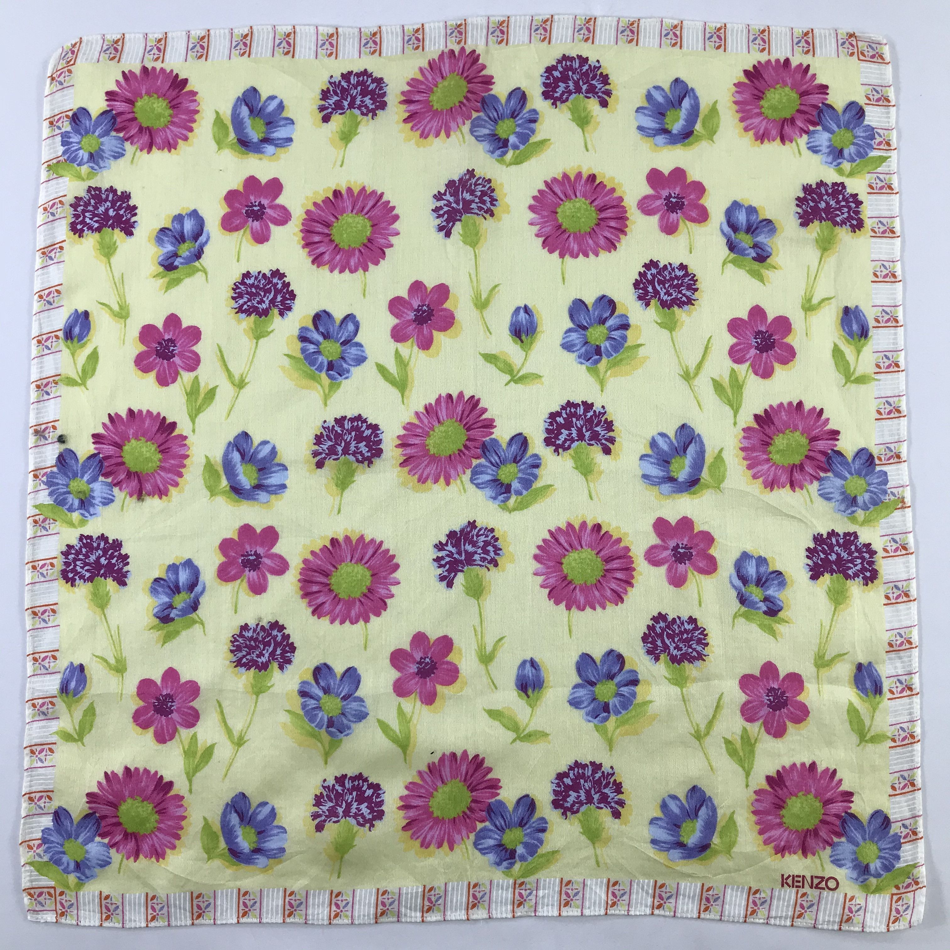 Kenzo × Vintage Kenzo Bandana / Handkerchief / Neckerchief - S1144 Size ONE SIZE - 1 Thumbnail