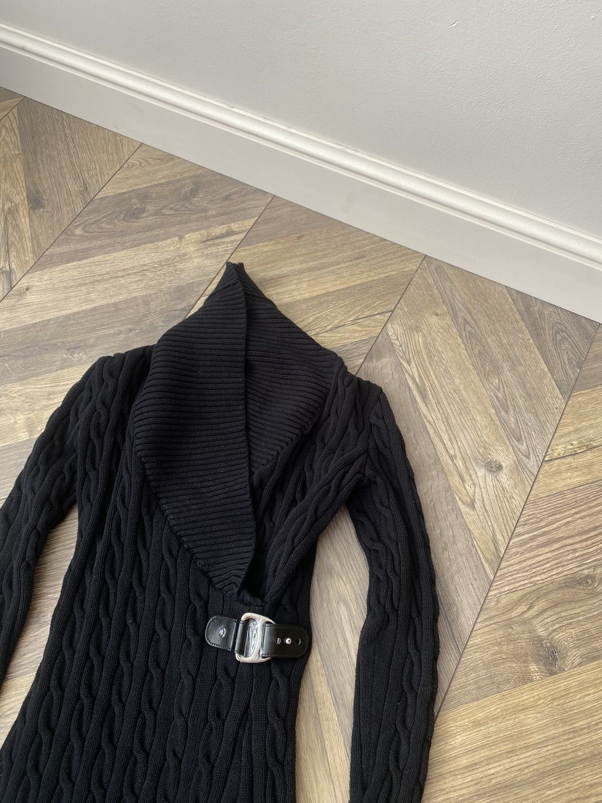 Polo Ralph Lauren × Vintage Vintage Ralph Lauren Black Label Cable Knit Dress Size XXS / US 00 / IT 34 - 7 Thumbnail