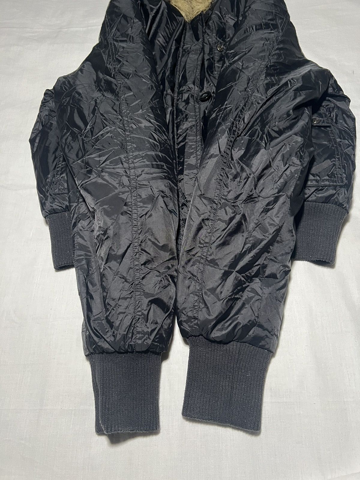 Other Vintage Y2K Yes Or No Black Down Bomber Jacket Avia MA-1 Size S / US 4 / IT 40 - 12 Thumbnail