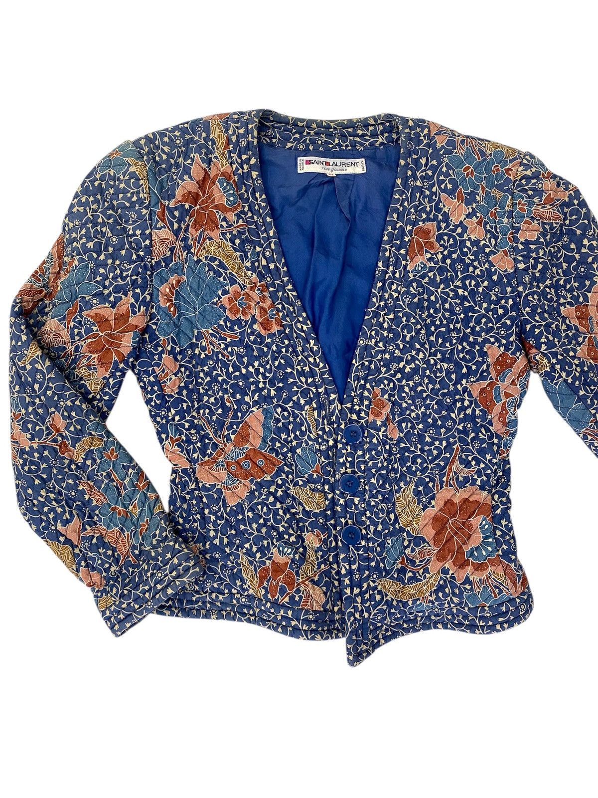 Yves Saint Laurent Vtg 70s Saint Laurent rive gauche quilted jacket Size XS / US 0-2 / IT 36-38 - 5 Thumbnail