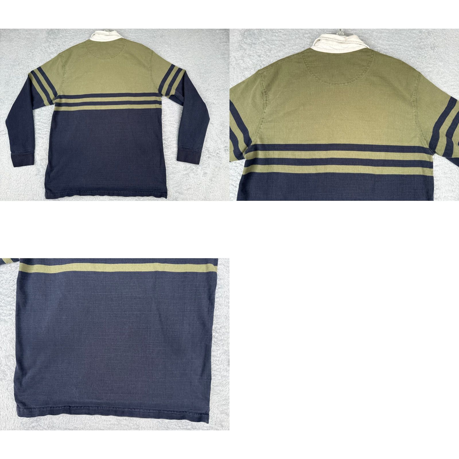 Vintage VINTAGE Sonoma Polo Shirt Men XL Green Blue Long Sleeve Rugby Jersey Slim Fit Size US XL / EU 56 / 4 - 9 Thumbnail