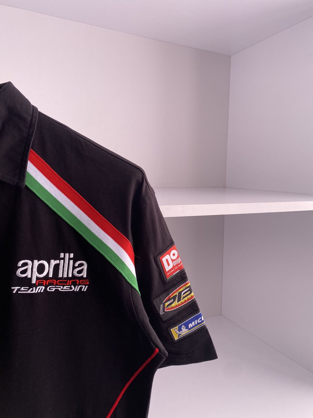 Vintage Vintage Aprilia Moto Racing Team Michelin Polo Shirt Size US L / EU 52-54 / 3 - 7 Thumbnail