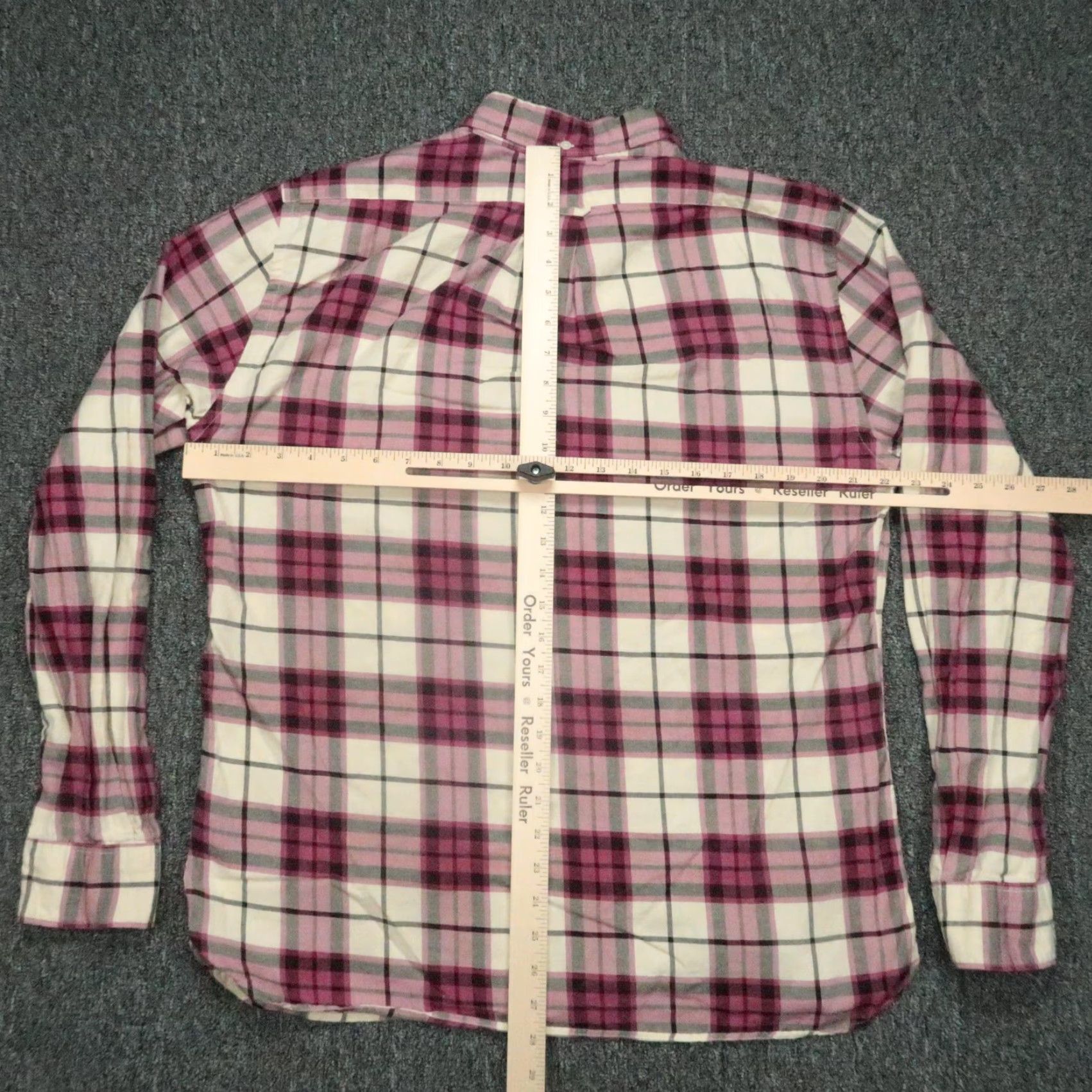 Todd Snyder VINTAGE Todd Snyder Shirt Men's Large Pink White Plaid Button-Down Long Sleeve Cotton Casual Office Wear Size US L / EU 52-54 / 3 - 6 Thumbnail