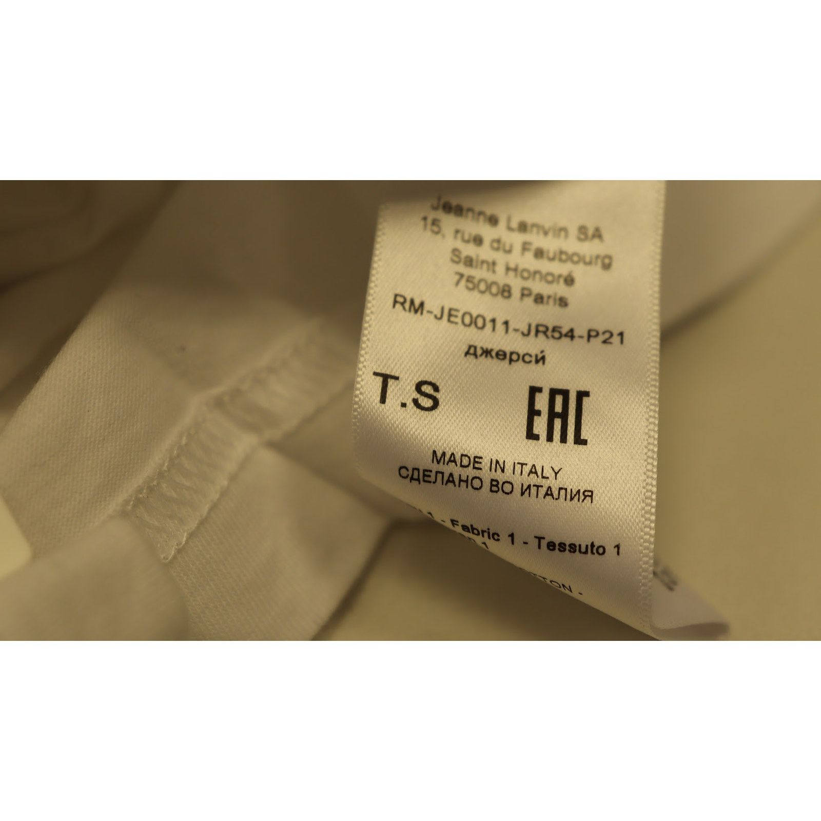 Lanvin o1rshd1 Embroidered Oversize T-Shirt in Optic White Size US S / EU 44-46 / 1 - 11 Thumbnail