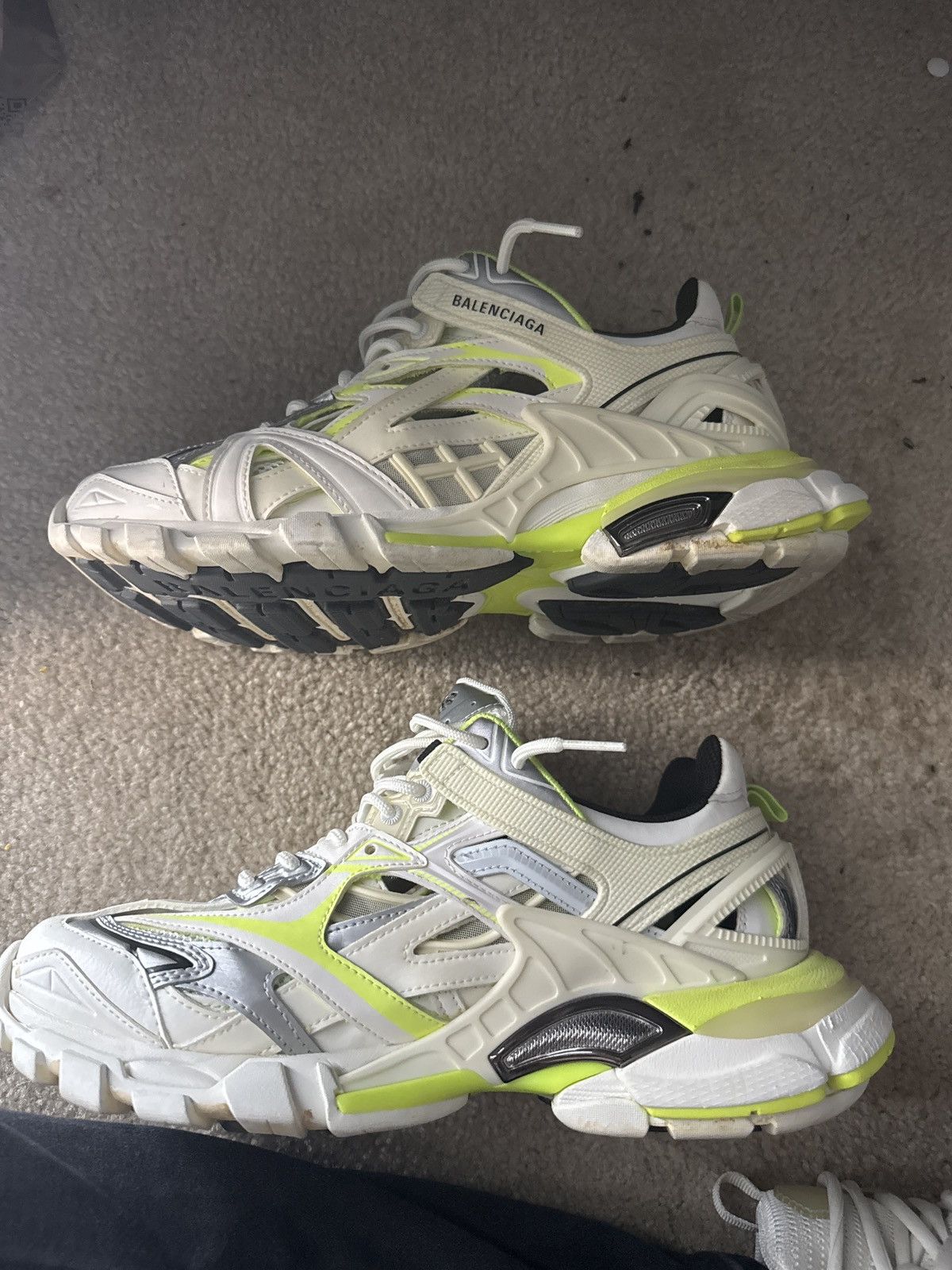 Balenciaga Balenciaga Track.2 (white and lime) Size US 10 / EU 43 - 2 Thumbnail