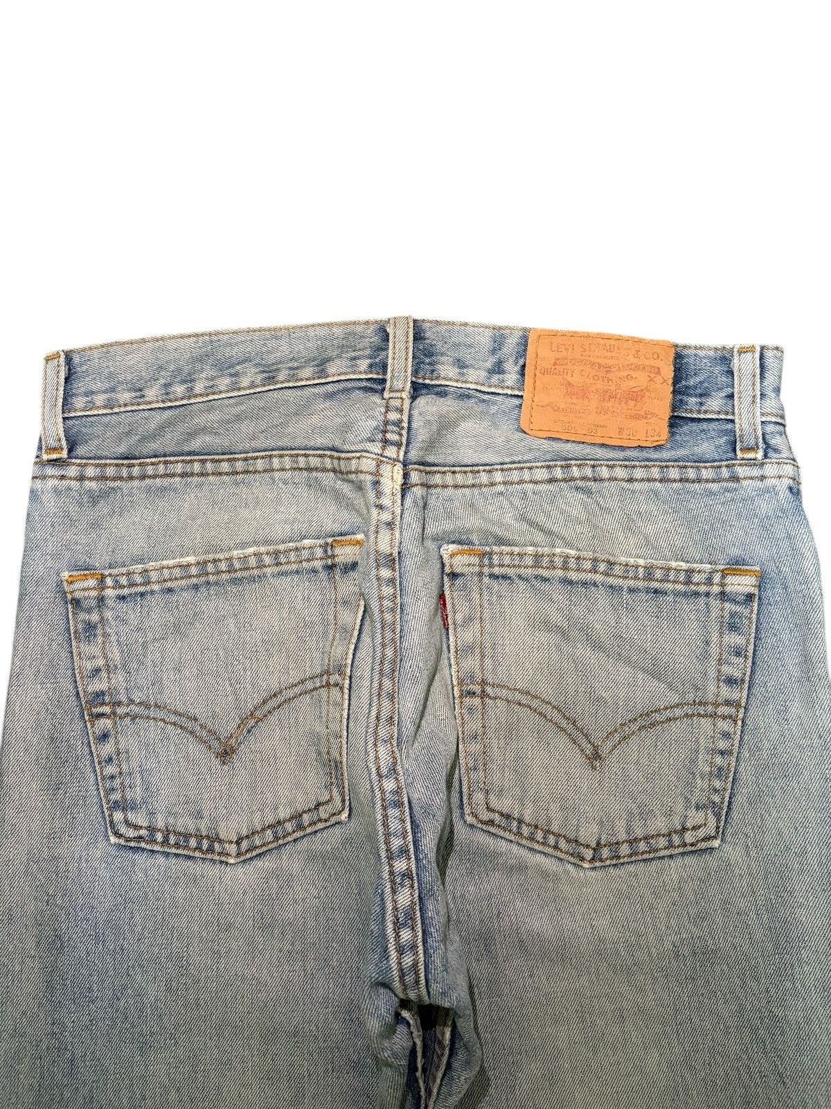 Levi's Vintage 90s Levis 505 Faded Wash Distressed Jeans Size US 30 / EU 46 - 4 Thumbnail