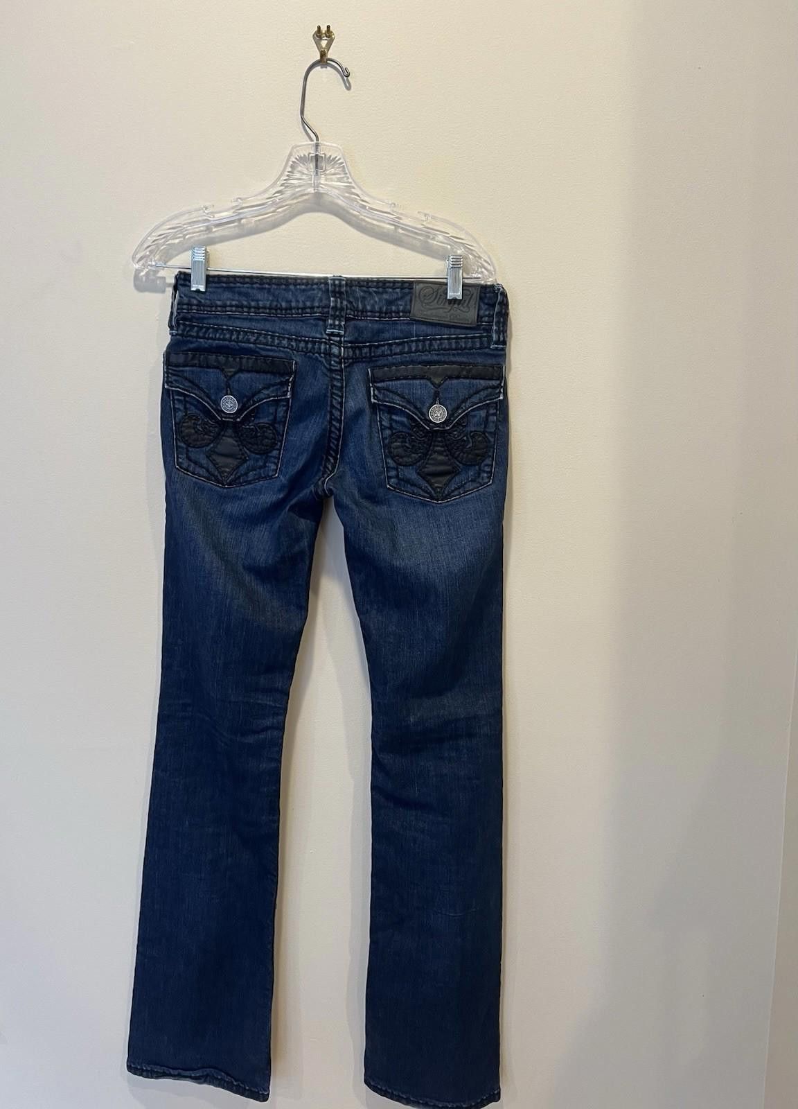 Other Sinful Blue Jeans Size 27 Semi-Flare Stretch Y2K Style Size 27" / US 4 / IT 40 - 2 Thumbnail