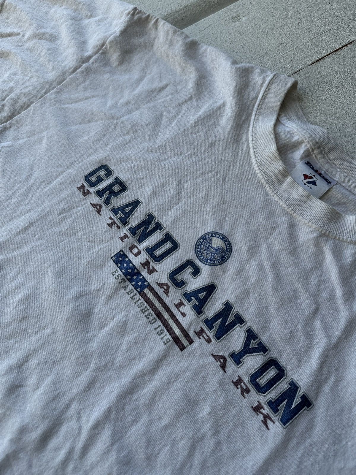 Vintage 🚨90 GRAND CANYON Arizona big logo tshirt 1919 vintage Size US XL / EU 56 / 4 - 3 Thumbnail