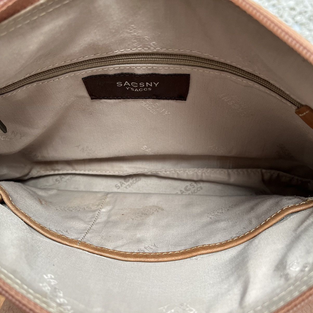 Leather × Y's × Yohji Yamamoto Leather Bag Yohji Yamamoto SACSNY Y'Saccs Vintage Hand Bags Size ONE SIZE - 6 Thumbnail