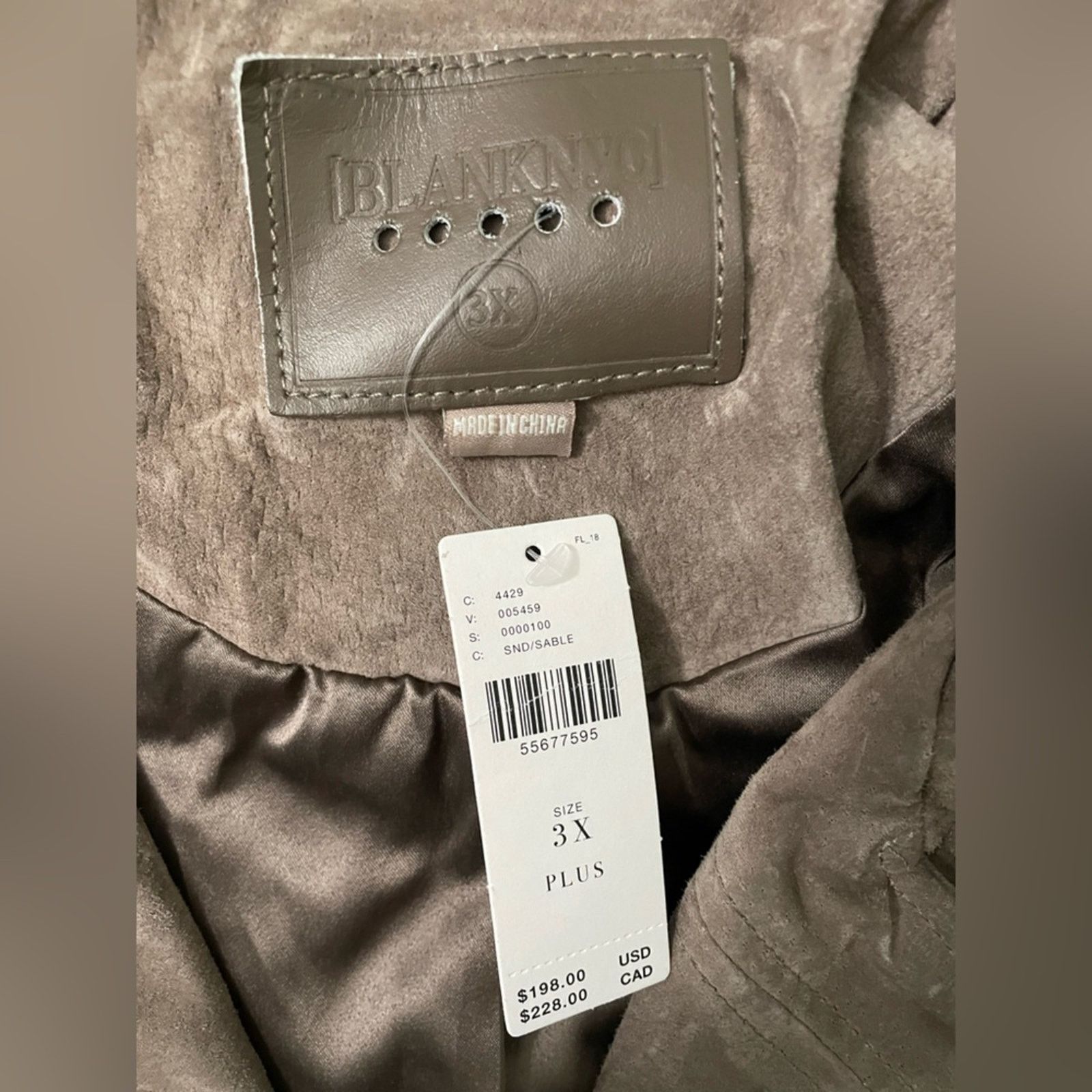 BLANKNYC BLANKNYC Cropped Suede Leather Motorcycle Jacket Sz 3X Plus Size 3XL / US 20-22 - 4 Thumbnail