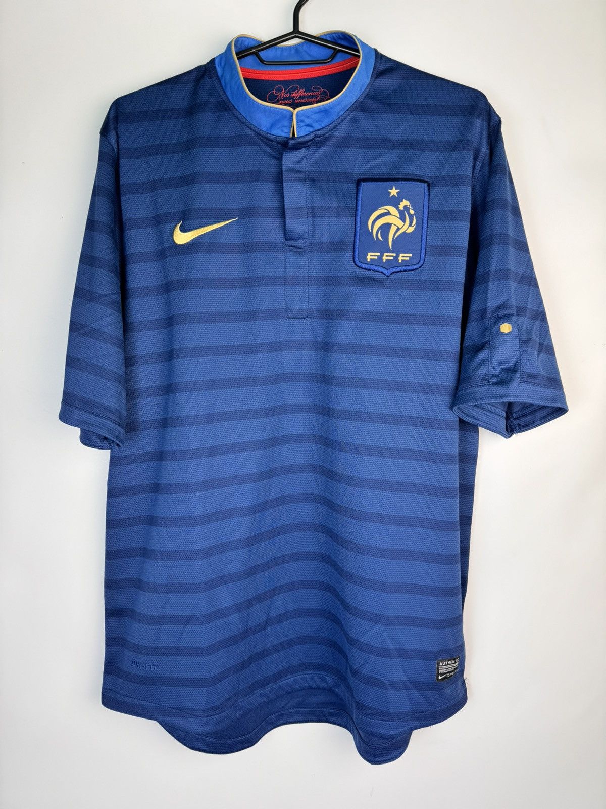 Nike FRANCE 2012 HOME FOOTBALL SHIRT SOCCER JERSEY NIKE Size US L / EU 52-54 / 3 - 1 Thumbnail