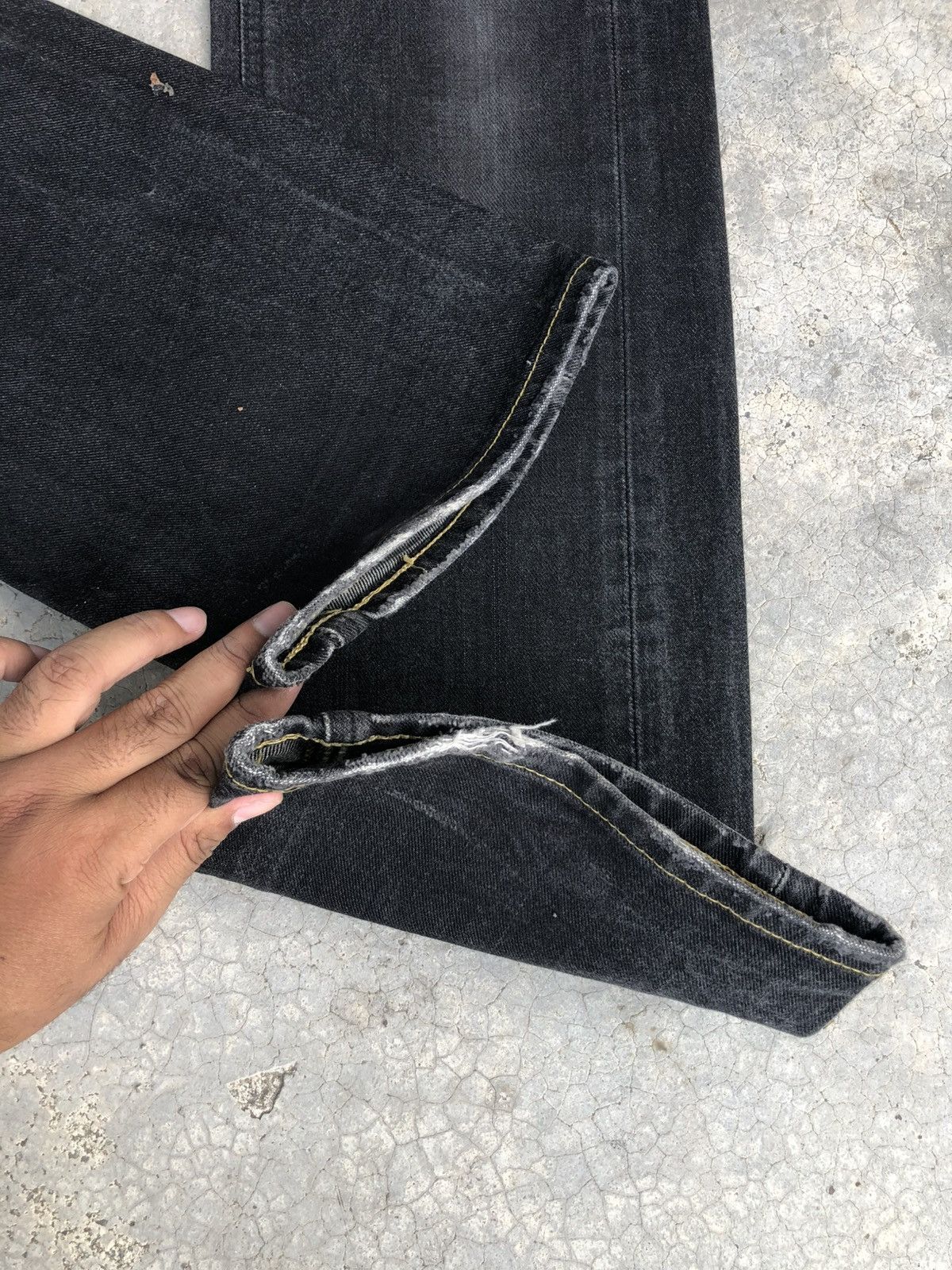 If Six Was Nine Japanese Lee Flared Jeans Bootcut Distressed Jeans Size US 31 - 13 Thumbnail