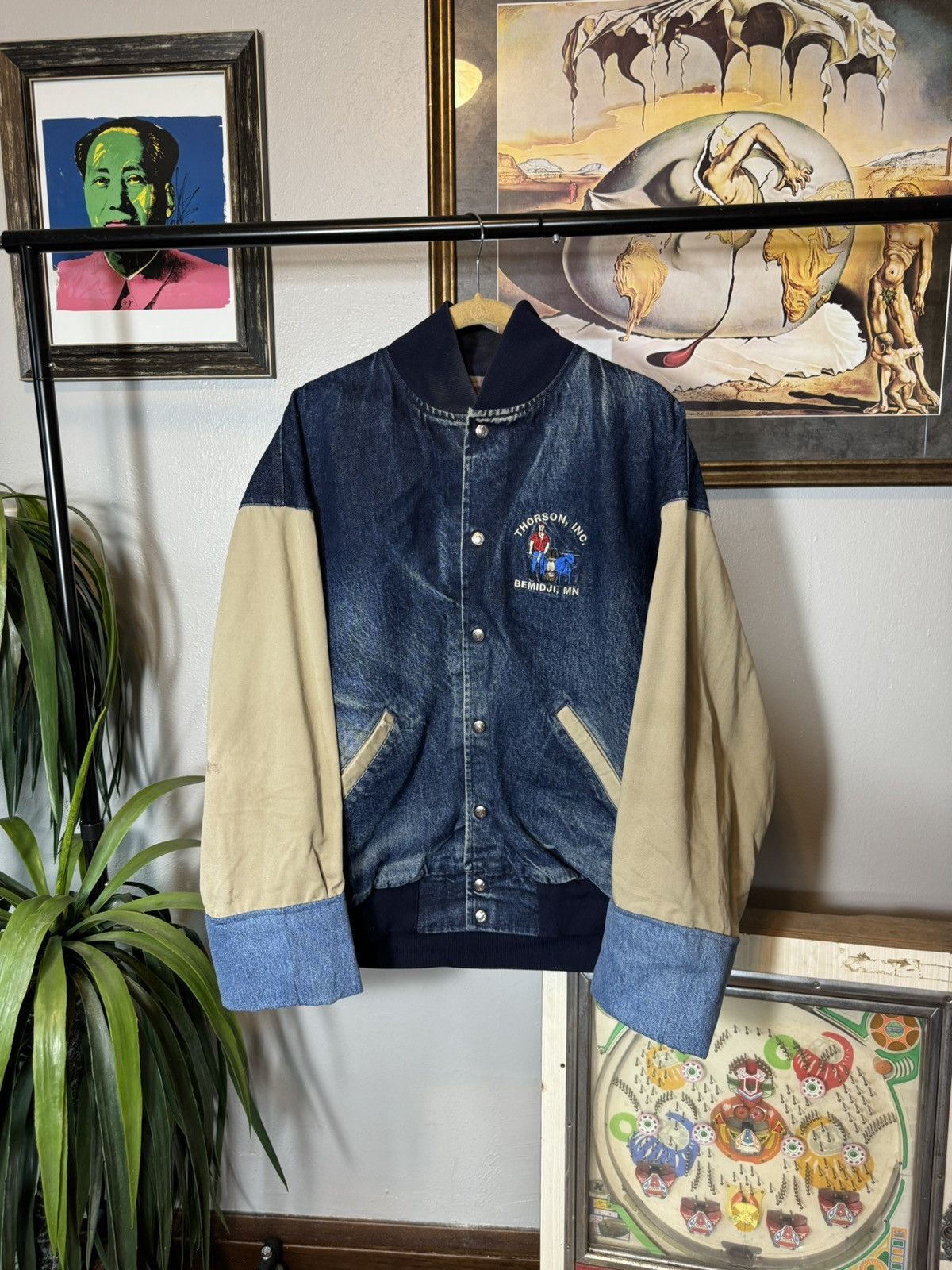 Vintage Vintage Two Tone Denim Jacket Size US XL / EU 56 / 4 - 1 Thumbnail